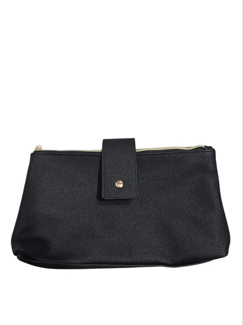 Lancome Black Double Zipper Cosmetic Travel Bag
